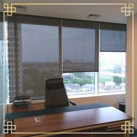 Roller Blinds Solar Screen Ruang Kerja