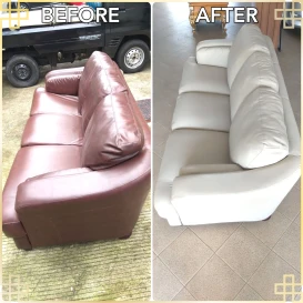 Recover Sofa 3 dudukan Tampak Samping